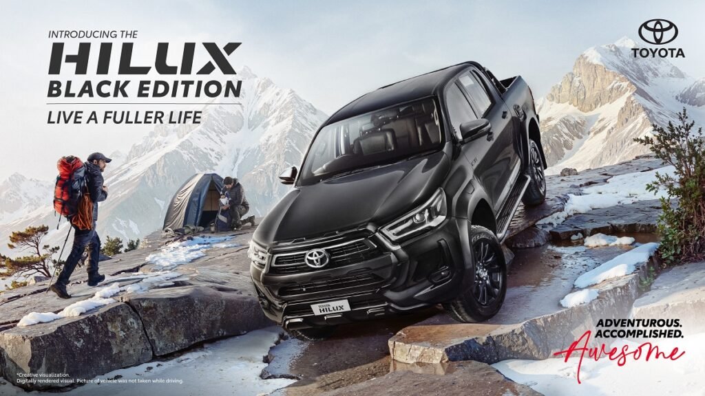 TKM mynta ka sngi ka pynbnaba la pyllait paidbah ia ka  Hilux Black Edition ba thymmai ha India