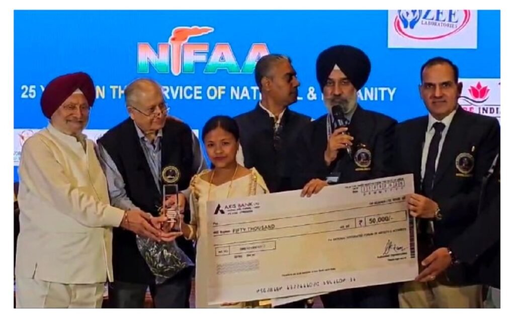 Ïoh khusnam ‘National Awards’ ka Rose Angeline Kharsyntiew na ka NIFAA