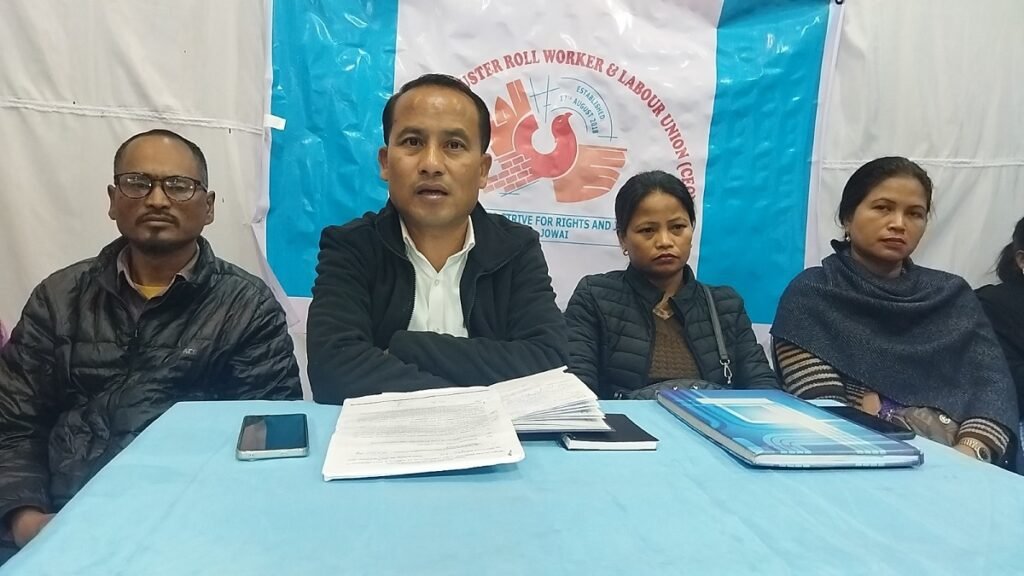 22 tarik ka jingialang ki Muster Roll ba sangeh siew floor rate & VDA ka sorkar