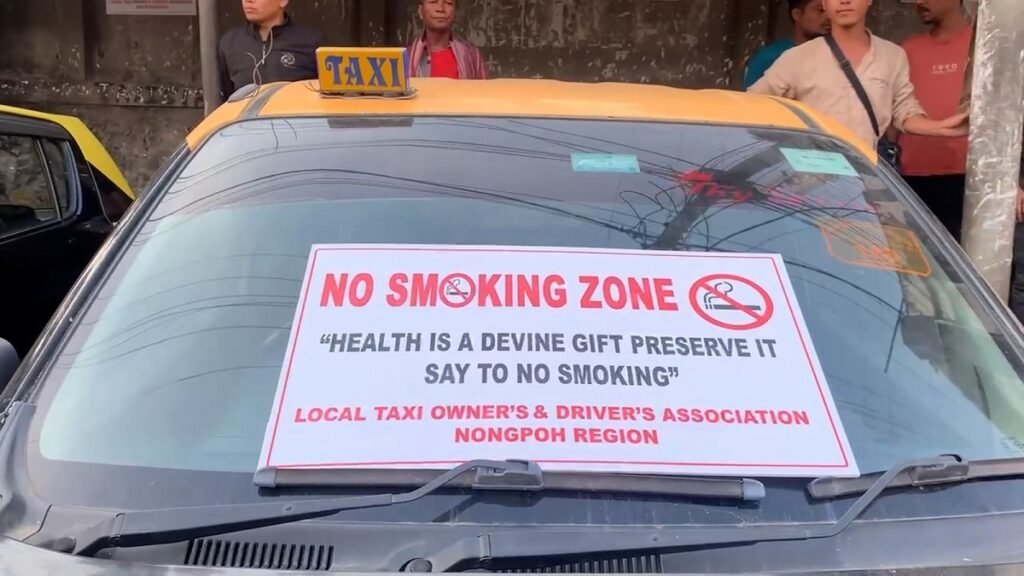 Pynbna ka LTO& DA Nongpoh ia ka Taxi Stand kum ka ‘No Smoking Zone’