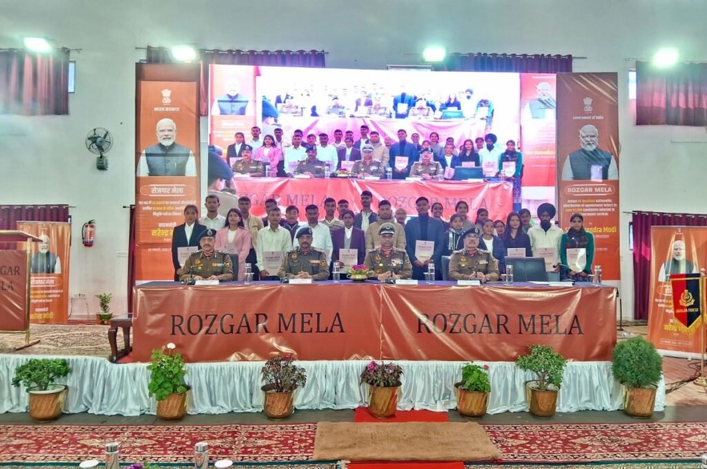 Sam shithi thungkam ia 155 ngut ki samla ha Rozgar Mela ha Shillong