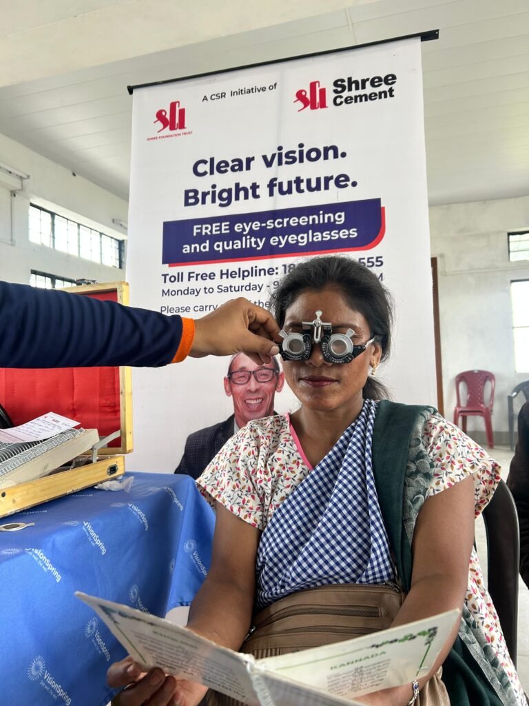 Wanrah ka Shree Cement bad ka Vision Spring Foundation ia ka jingsumar khmat ne ka vision care sha ki 1,500 ngut ki briew ha kylleng ka thain East Jaintia Hills, Meghalaya